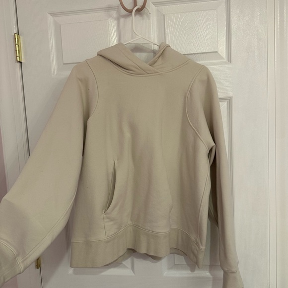 Lululemon Loungeful hoodie. Beige size 12 - Picture 1 of 3